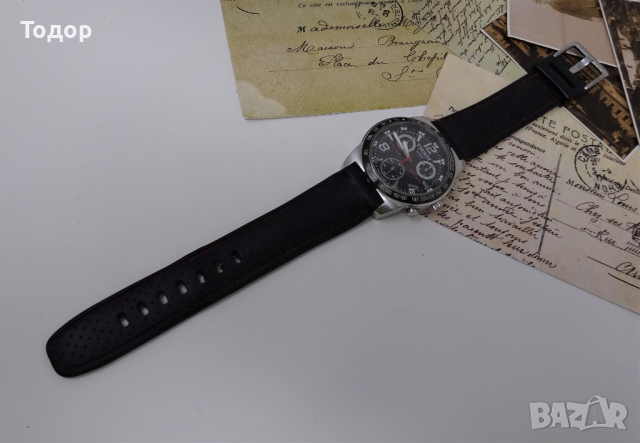 Кварцов мъжки часовник хронограф Tissot, снимка 5 - Мъжки - 36573266