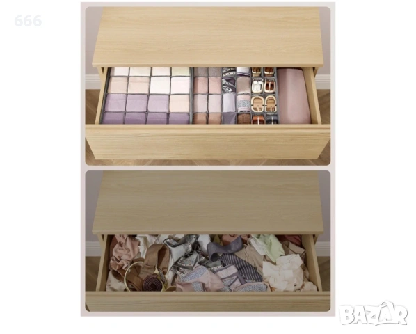 Органайзер за бельо SONGMICS, комплект от 4 броя , 80 отделения, снимка 4 - Други стоки за дома - 54182905