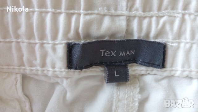 Къси бели мъжки панталони Tex Man, снимка 3 - Къси панталони - 36876166