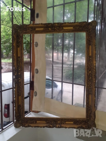 Страхотна голяма дървена барокова рамка за картина, снимка 4 - Антикварни и старинни предмети - 53327101