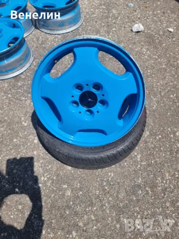 4бр.Алуминиеви джанти за МЕРЦЕДЕС 200,Е230,Е250, 5х112х16цола,7j ET37.Внос от Германия. , снимка 2 - Гуми и джанти - 50300574