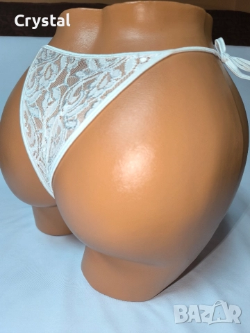 Бели дантелени бикини-сутиен, снимка 4 - Бельо - 52921520