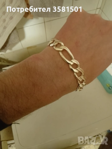 Сребърна Гривна Картйе-47грама., снимка 4 - Гривни - 54034973