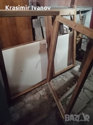 2 бр прозореца дървена дограма, снимка 4 - Дограми - 53941410