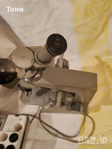 Бинокулярен микроскоп Amplival Carl Zeiss Jena, снимка 4 - Лаборатория - 56215702