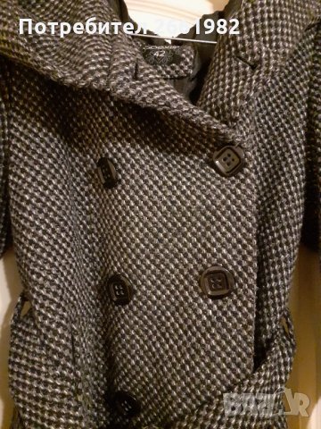 Топло кокетно палто с качулка, снимка 2 - Палта, манта - 31548545