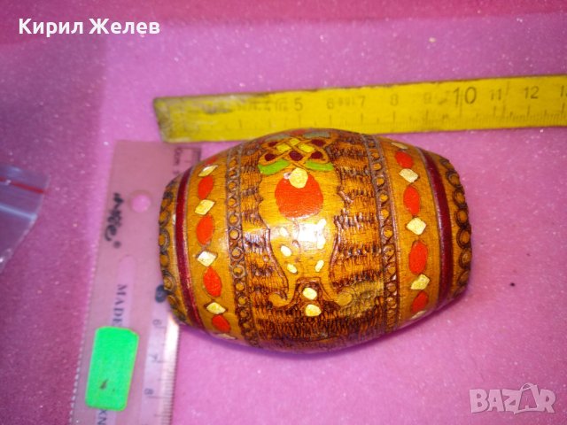 СТАР ЕТНО ПИРОГРАФИРАН СУВЕНИР БУРЕНЦЕ РЪЧНА ИЗРАБОТКА За ТЕМАТИЧНА ДЕКОРАЦИЯ 26903, снимка 10 - Декорация за дома - 44185580