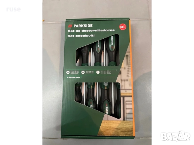 НОВИ! Комплект отвертки Parkside 8 броя, снимка 2 - Отвертки - 52818154