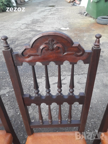 Столове антикварни махагон №011, снимка 6 - Столове - 52546943