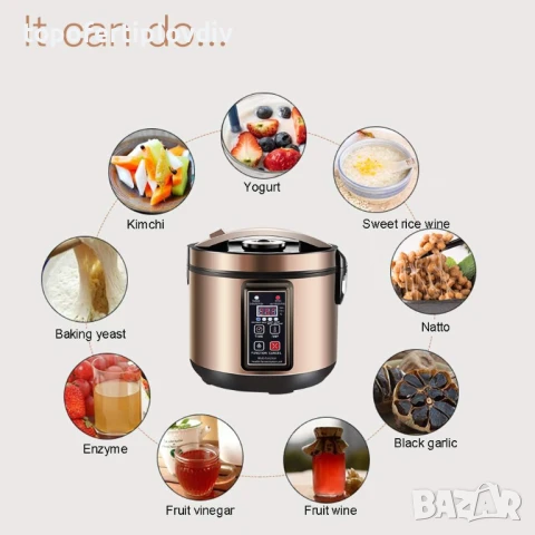 Уред за кисело мляко,черен чесън и др. MLGB 6L Yoghurt Machine, снимка 2 - Мултикукъри - 50733769