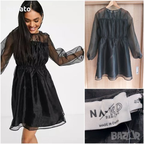 черна рокля - na-kd, снимка 1 - Рокли - 42203507