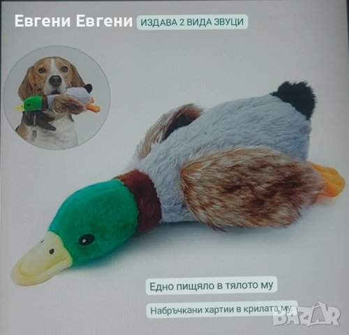 Забавна плюшена играчка за куче , снимка 5 - Плюшени играчки - 42561365