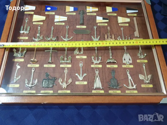 Морско табло с различни видове котви, снимка 7 - Антикварни и старинни предмети - 50052898