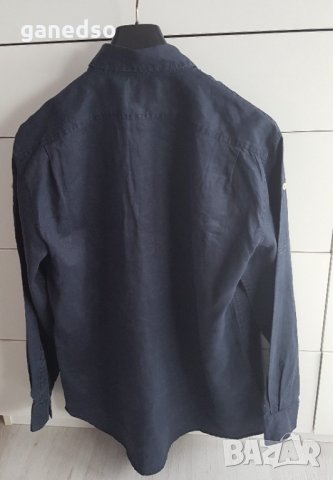 Тъмно синя риза, на OXFORD, XL размер , снимка 6 - Ризи - 35448271