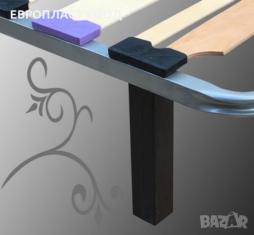 Подматрачна рамка ЛУКС Подсилена с дървени крака, снимка 4 - Спални и легла - 31822433