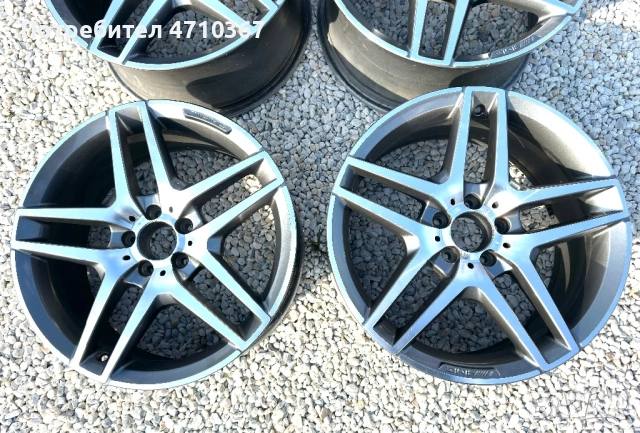 Оригинални AMG 19-ки от Mercedes W222 S-class 5x112, ET38, 9.5 J, 8.5J, снимка 4 - Гуми и джанти - 53875037