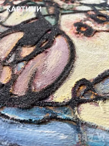 Интересна картина - Натюрморт 1993 година, снимка 2 - Картини - 50348527