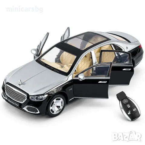 Метална количка Mercedes-Maybach S 680 1:24 