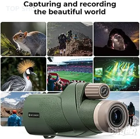Нов 12X50 IP68 Водоустойчив HD монокъл телескоп/Туризъм Лов Къмпинг, снимка 6 - Друга електроника - 49622099
