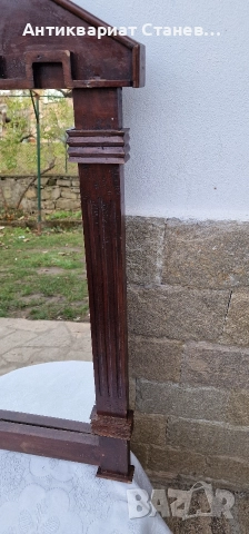 Антикварно дървено огледало , снимка 4 - Декорация за дома - 52842135