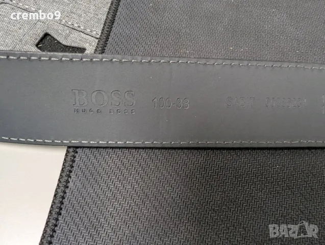 Hugo Boss кожен колан, син, размер 100, снимка 3 - Колани - 56505754