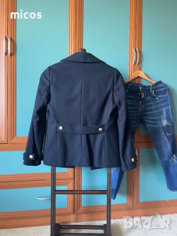 100 лв до 15.12!Brooks Brothers,оригинал,марково,фина вълна,тъмносиньо палто, снимка 8 - Палта, манта - 48245657