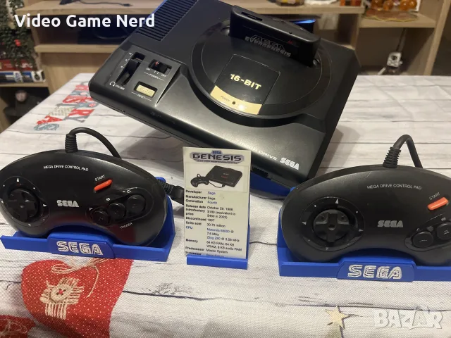 Sega Genesis / Mega Drive + 2 оригинални контролера | Само РАЗМЯНА