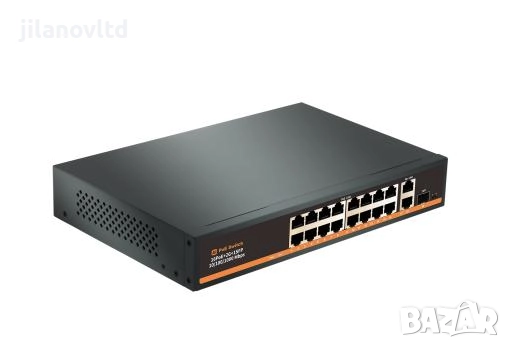 ПРОМОЦИЯ! 16+2 PoE Switch Longse HT1621HA 250W ГАРАНЦИЯ Комутатор СУИЧ, снимка 2 - Комплекти за видеонаблюдение - 51551644
