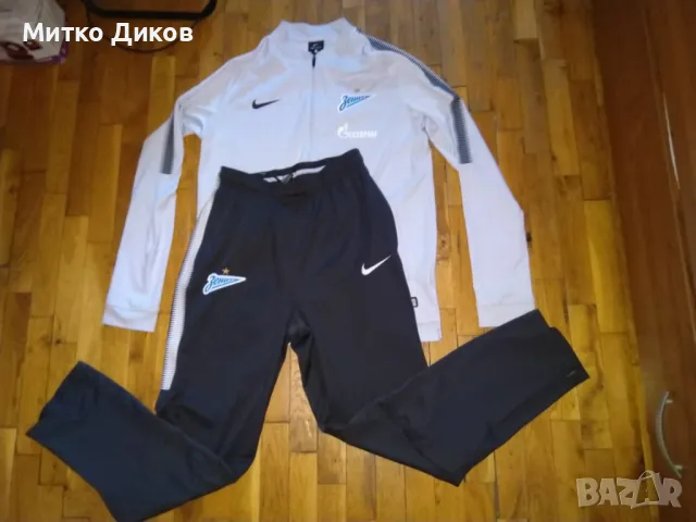 Зенит Петербург комплект горно и долно анцуг марков на Найк размер ХЛ юноши= С, снимка 2 - Футбол - 47409910