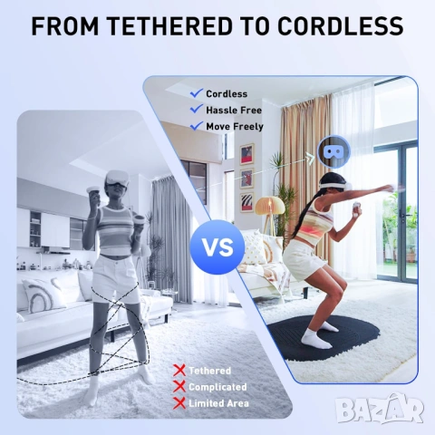 VR WiFi 6 рутер PRISMXR Puppis S1 AX3000 за Meta Quest Air Link - Чисто нов, снимка 5 - Рутери - 54102885