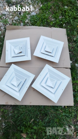 Вентилационна  решетка - Алуминиев дифузор за въздуховоди 30/30см 4бр