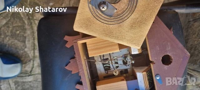 дървен немски часовник с кукувица , снимка 6 - Антикварни и старинни предмети - 52863676