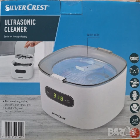 уред за почистване с ултразвук вана на силвъркрест 