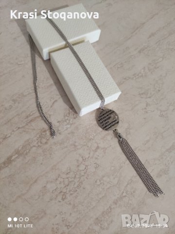 Дамско Дълго БИЖУ / НЕРЪЖДАЕМА СТОМАНА Made in Italy , снимка 6 - Колиета, медальони, синджири - 39553505