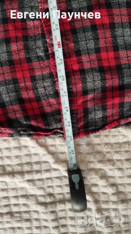 Scotch & Soda мъжка бархетна риза Размер L в червен цвят , снимка 8 - Ризи - 51514800