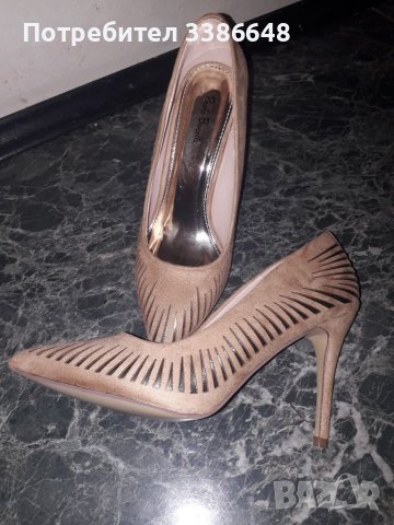 Елегантни  дамски  обувки  с висок ток със  , снимка 3 - Дамски елегантни обувки - 37011484