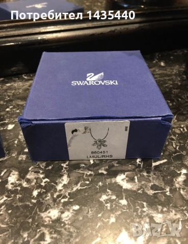 Колие Swarovski в нежно розово, снимка 9 - Колиета, медальони, синджири - 52427590