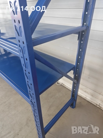 Метален стелаж с 4 рафта, снимка 16 - Стелажи и щандове - 51653266