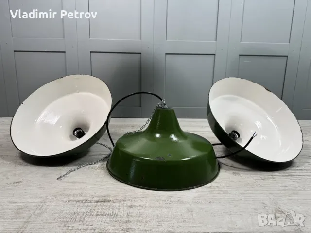 Емайлирани индустриални лампи Р470, снимка 6 - Лампи за таван - 56020346