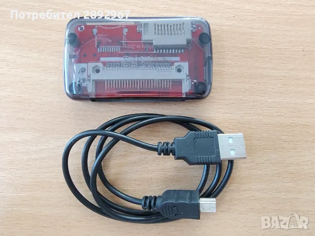 Четец за карти памет USB 2, снимка 2 - Електронни четци - 49415707