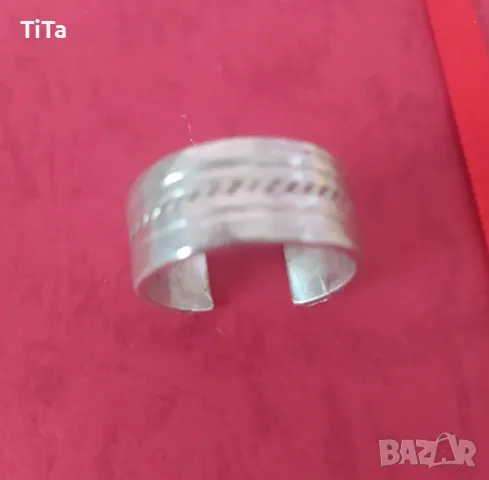 Масивен сребърен пръстен халка 925, снимка 2 - Пръстени - 49351744