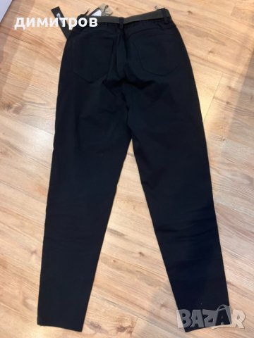 Черен дамски панталон спортно елегантен 36 размер , снимка 4 - Панталони - 42597788