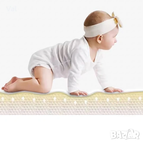 Двулицев образователен детски килим Азбука, цифри и животни 180 х 200 см - водоустойчив, сгъваем, снимка 6 - Други - 53990135