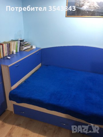 Спалня - легло с ракла и чекмеджета