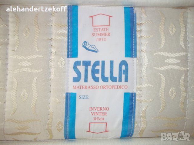 Ортопедичен двулицев матрак stella qualita italiana , снимка 4 - Матраци - 30050368