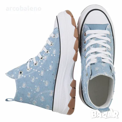 Дамски високи кецове, 4цвята , снимка 7 - Кецове - 45595793