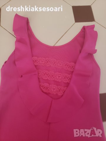 Цикламена рокля Jennifer Lopez , снимка 3 - Рокли - 42263605