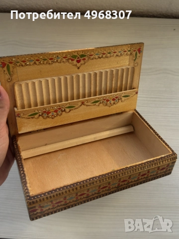 Дървени кутии с шевици, снимка 4 - Антикварни и старинни предмети - 56400254