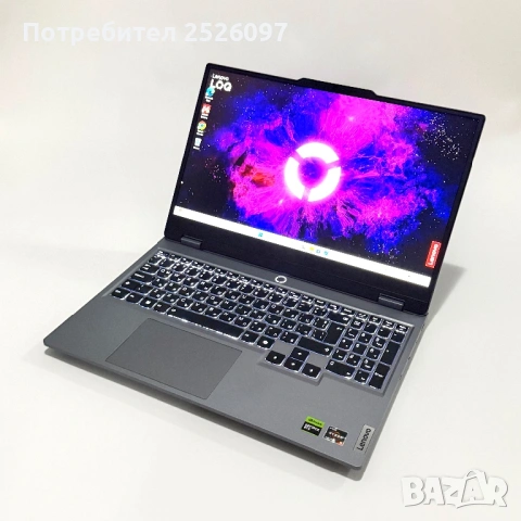 Lenovo LOQ 15 Gen 9/144Hz/Ryzen 5 7235HS/RTX 3060 6GB/24GB DDR5/1TB NVMe, снимка 2 - Лаптопи за игри - 54225206