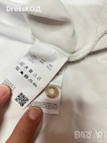 Hugo Boss оригинална мъжка тениска с яка , размер XL, снимка 3 - Тениски - 51979015